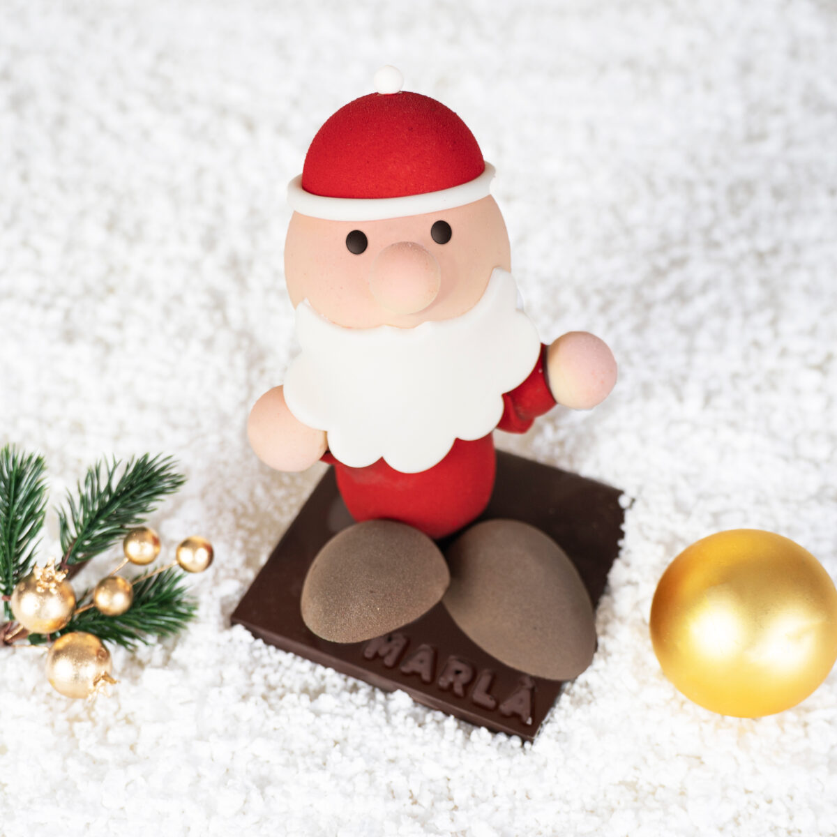Babbo Natale in cioccolato fondente