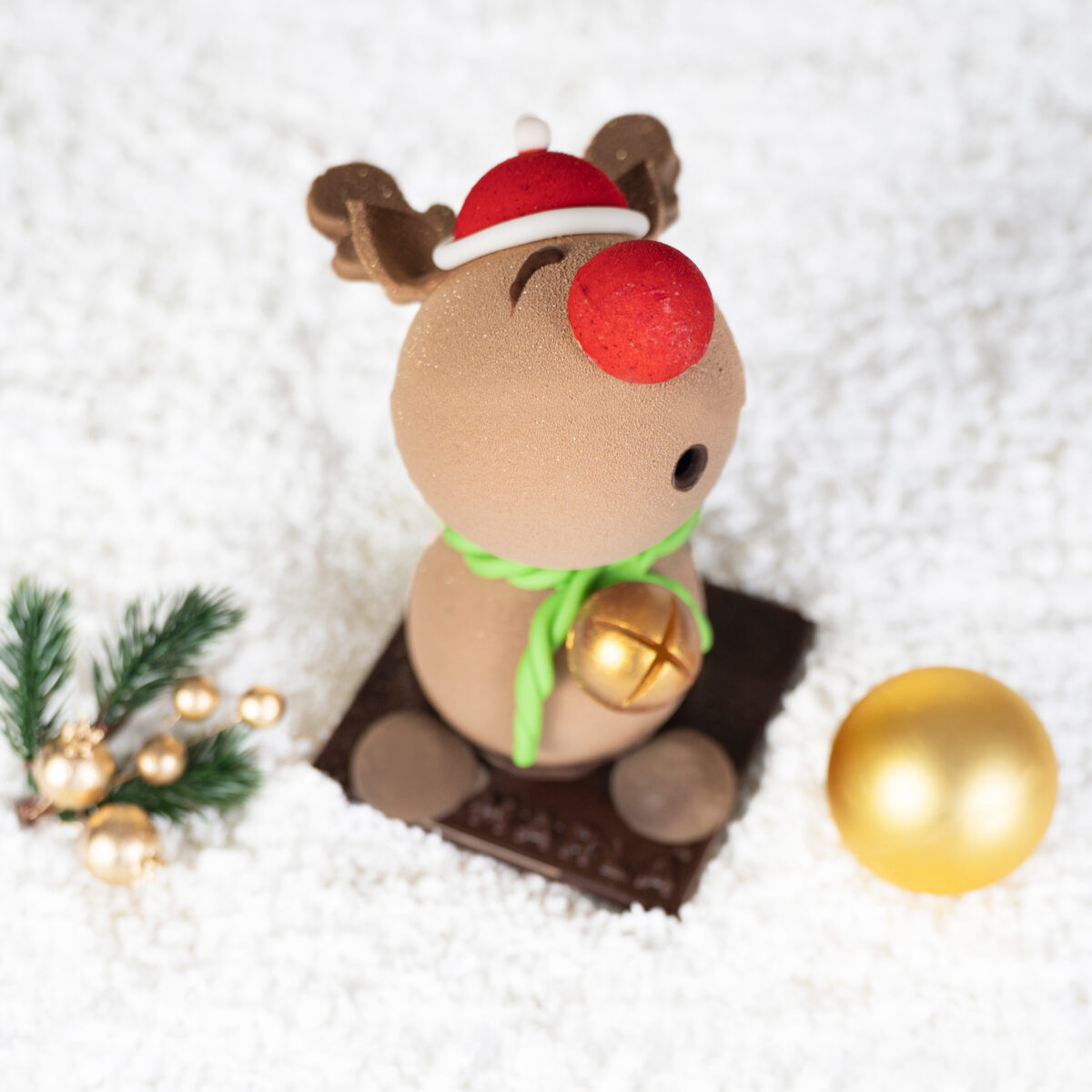 Dark chocolate reindeer